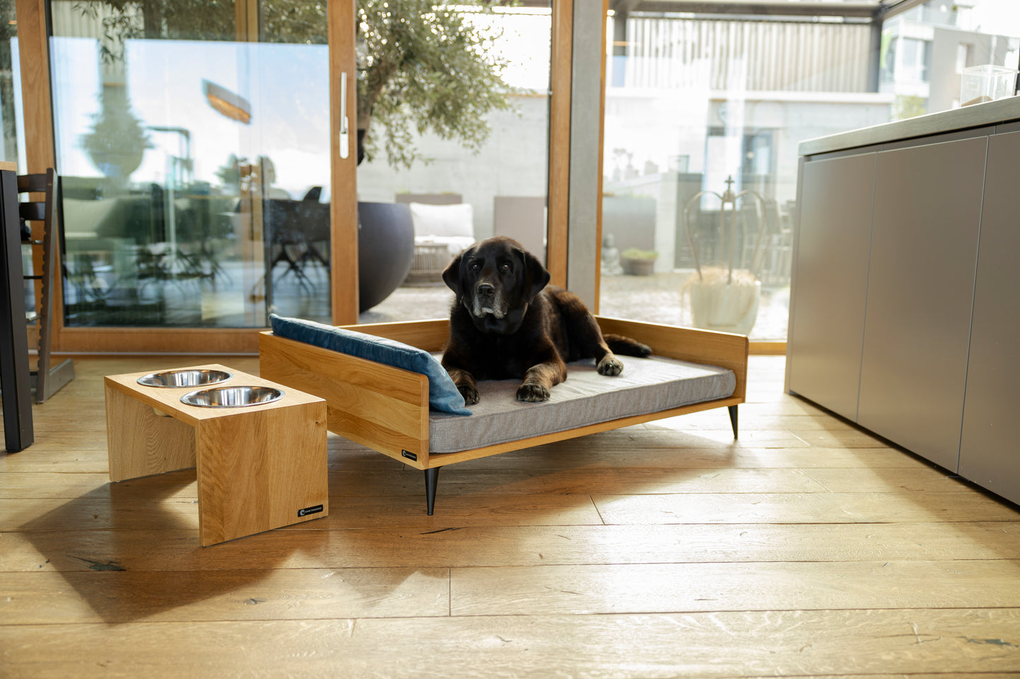 Dog bed LUNA "oak"