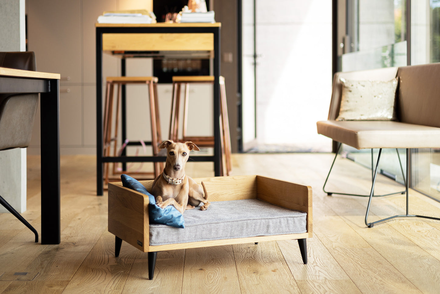 Dog bed LUNA "oak"