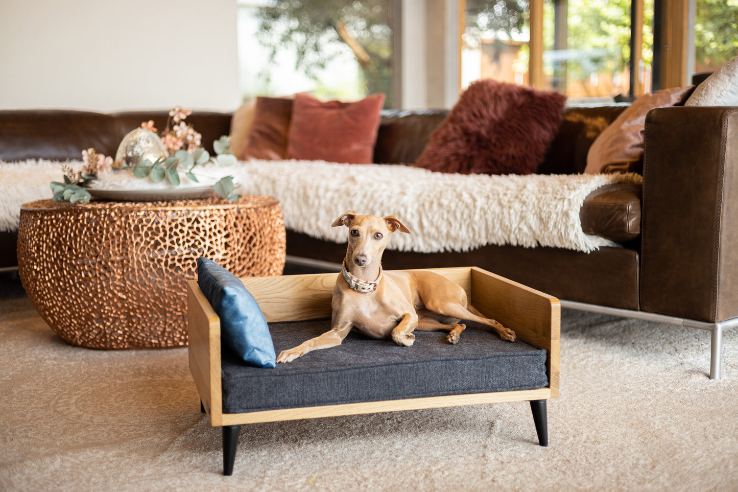 Dog bed LUNA "oak"