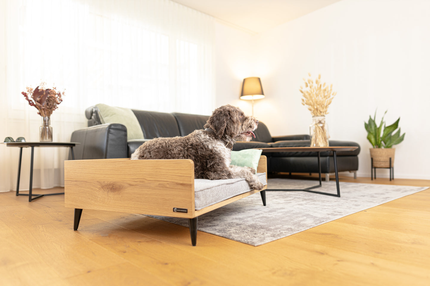 Dog bed LUNA "oak"